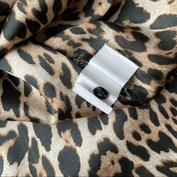 Zara  Leopard Print Button Down Blouse - Picture 13 of 16